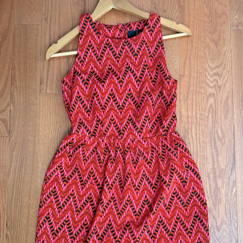 Jack Patterned Red Dress